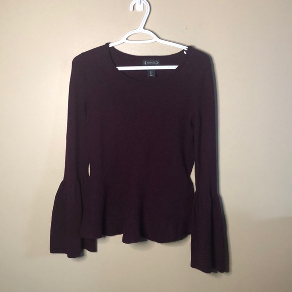Nanette lepore merino wool peplum flare sleeve - Picture 1 of 4